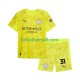 Matchtröjor Manchester City Målvaktströja Ederson Moraes 31 2025-2026 Kortärmad till Barn (3:e ställ)