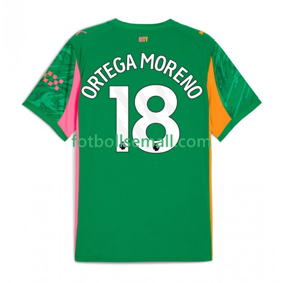 Matchtröjor Manchester City Målvaktströja ORTEGA MORENO 18 2025-2026 Kortärmad till Herr (1:a ställ)