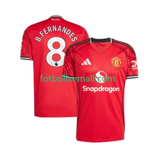 Matchtröjor Manchester United Bruno Fernandes 8 2025-2026 Kortärmad till Herr (1:a ställ)