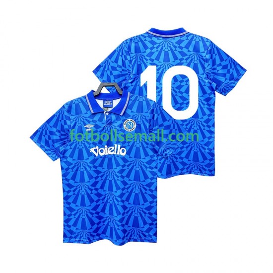 Matchtröjor SSC Napoli 10 Retro 1991 1993 Kortärmad till Herr (1:a ställ)