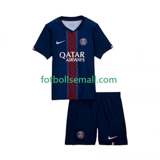 Matchtröjor Paris Saint-Germain 2025-2026 Kortärmad till Barn (1:a ställ)
