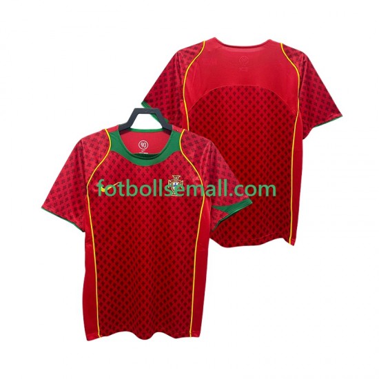 Matchtröjor Portugal Retro 2004 Kortärmad till Herr (1:a ställ)