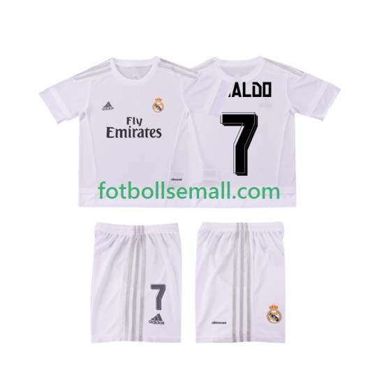 Matchtröjor Real Madrid Cristiano Ronaldo 7 Retro 2015 2016 Kortärmad till Barn (1:a ställ)