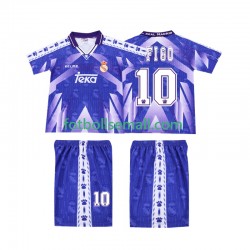 Matchtröjor Real Madrid FIGO 10 Retro 1996-1997 Kortärmad till Barn (2:a ställ)