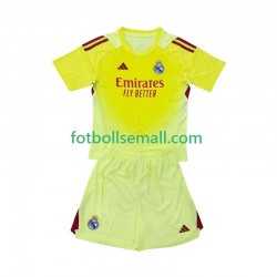 Matchtröjor Real Madrid Målvaktströja 2025-2026 Kortärmad till Barn (4:e ställ)