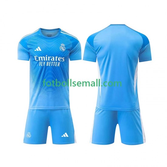 Matchtröjor Real Madrid Målvaktströja 2025-2026 Kortärmad till Barn (1:a ställ)