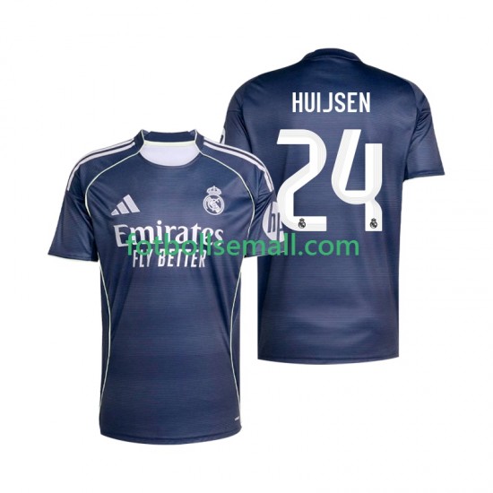 Matchtröjor Real Madrid Huijsen 24 2025-2026 Kortärmad till Herr (2:a ställ)