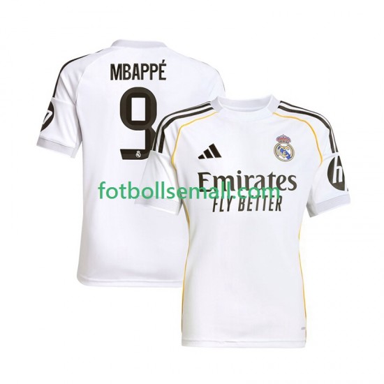 Matchtröjor Real Madrid Kylian Mbappe 9 2025-2026 Kortärmad till Herr (1:a ställ)