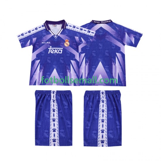 Matchtröjor Real Madrid Retro 1996-1997 Kortärmad till Barn (2:a ställ)