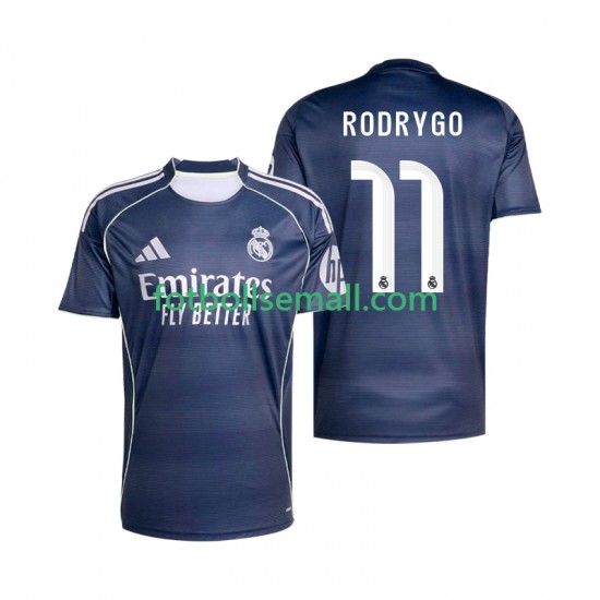 Matchtröjor Real Madrid Rodrygo 11 2025-2026 Kortärmad till Herr (2:a ställ)