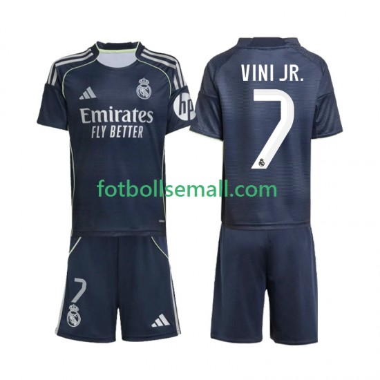 Matchtröjor Real Madrid Vinicius Junior 7 2025-2026 Kortärmad till Barn (2:a ställ)