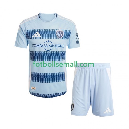 Matchtröjor Sporting Kansas City 2025 Kortärmad till Barn (1:a ställ)