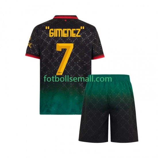 Matchtröjor AC Milan Santiago Gimenez 7 2024-2025 Kortärmad till Barn (4:e ställ)