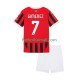 Matchtröjor AC Milan Santiago Gimenez 7 2024-2025 Kortärmad till Barn (1:a ställ)