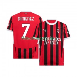 Matchtröjor AC Milan Santiago Gimenez 7 2024-2025 Kortärmad till Herr (1:a ställ)