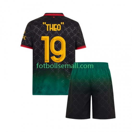 Matchtröjor AC Milan THEO 19 2024-2025 Kortärmad till Barn (4:e ställ)