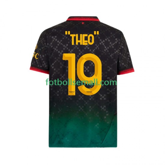 Matchtröjor AC Milan THEO 19 2024-2025 Kortärmad till Herr (4:e ställ)