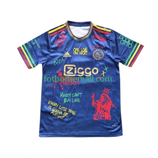 Blå Matchtröjor AFC Ajax Bob Marley Special 2025 Kortärmad till Herr (1:a ställ)