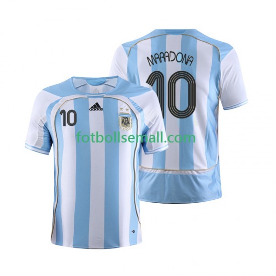 Matchtröjor Argentina Maradona 10 Retro 2006 Kortärmad till Herr (1:a ställ)