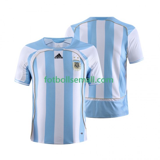 Matchtröjor Argentina Retro 2006 Kortärmad till Herr (1:a ställ)