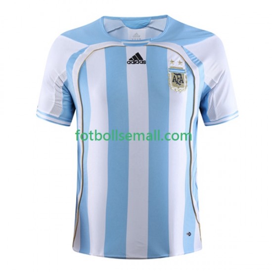 Matchtröjor Argentina Retro 2006 Kortärmad till Herr (1:a ställ)