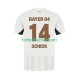 Matchtröjor Bayer 04 Leverkusen Patrik Schick 14 2024-2025 Kortärmad till Herr (2:a ställ)