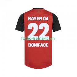 Matchtröjor Bayer 04 Leverkusen Victor Boniface 22 2024-2025 Kortärmad till Herr (1:a ställ)