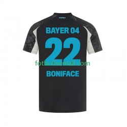 Matchtröjor Bayer 04 Leverkusen Victor Boniface 22 2024-2025 Kortärmad till Herr (3:e ställ)