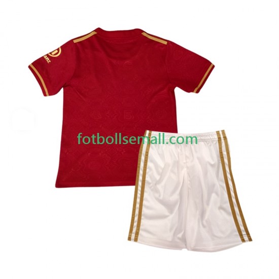 Röd Matchtröjor FC Bayern München 125th Anniversary 2024-2025 Kortärmad till Barn (1:a ställ)