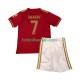 Röd Matchtröjor FC Bayern München 125th Anniversary Serge Gnabry 7 2024-2025 Kortärmad till Barn (1:a ställ)