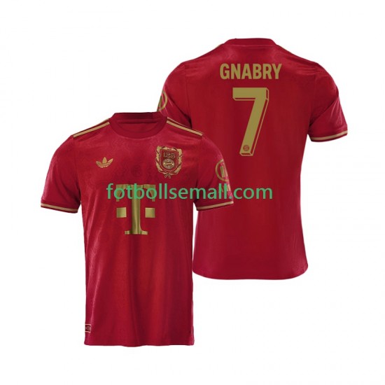 Röd Matchtröjor FC Bayern München 125th Anniversary Serge Gnabry 7 2024-2025 Kortärmad till Herr (1:a ställ)