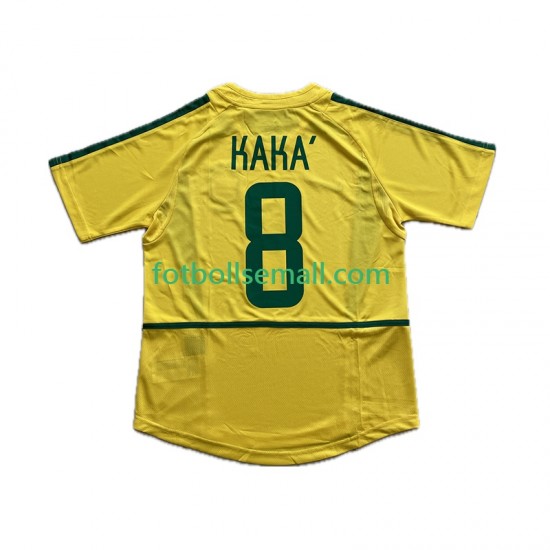 Matchtröjor Brasilien KAKA 8 Retro 2002 Kortärmad till Herr (1:a ställ)