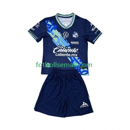 Matchtröjor Club Puebla 2024-2025 Kortärmad till Barn (2:a ställ)