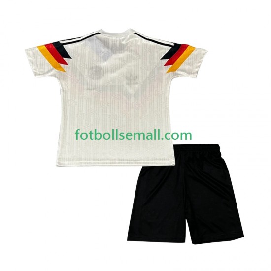 Matchtröjor Tyskland Retro 1990 Kortärmad till Barn (1:a ställ)