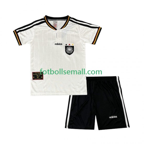 Matchtröjor Tyskland Retro 1996 Kortärmad till Barn (1:a ställ)