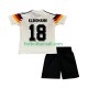 Matchtröjor Tyskland Klinsmann 18 Retro 1990 Kortärmad till Barn (1:a ställ)
