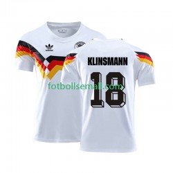Matchtröjor Tyskland Klinsmann 18 Retro 1990 Kortärmad till Herr (1:a ställ)