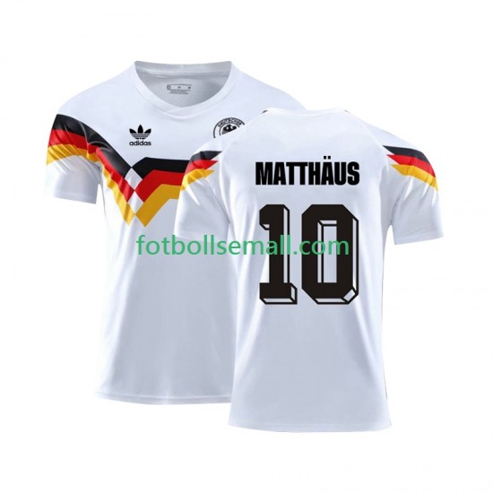 Matchtröjor Tyskland Matthaus 10 Retro 1990 Kortärmad till Herr (1:a ställ)