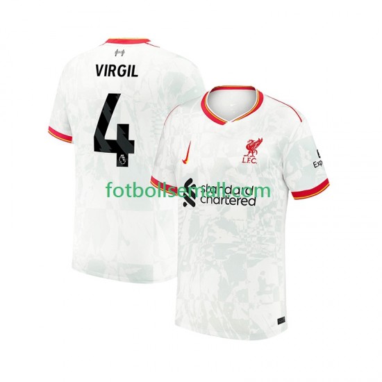 Matchtröjor Liverpool VIRGIL 4 2024-2025 Kortärmad till Herr (3:e ställ)