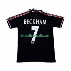Matchtröjor Manchester United Beckham 7 Retro 1998-1999 Kortärmad till Herr (3:e ställ)