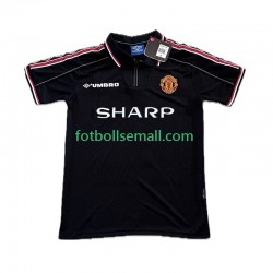 Matchtröjor Manchester United Beckham 7 Retro 1998-1999 Kortärmad till Herr (3:e ställ)