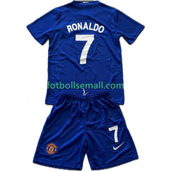 Matchtröjor Manchester United Cristiano Ronaldo 7 Retro 2008-2009 Kortärmad till Barn (3:e ställ)