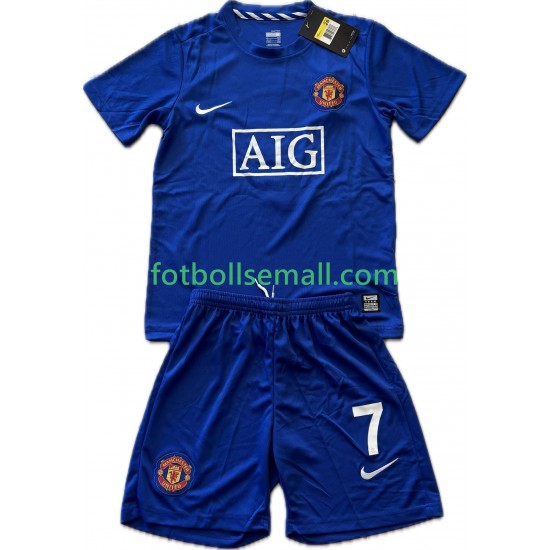 Matchtröjor Manchester United Cristiano Ronaldo 7 Retro 2008-2009 Kortärmad till Barn (3:e ställ)