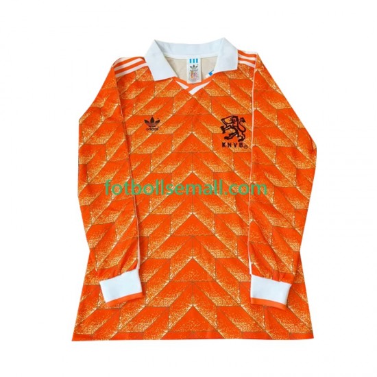 Matchtröjor Nederländerna Retro 1998 Långärmad till Herr (1:a ställ)