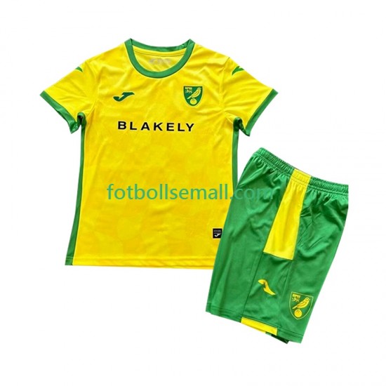 Matchtröjor Norwich City 2024-2025 Kortärmad till Barn (1:a ställ)
