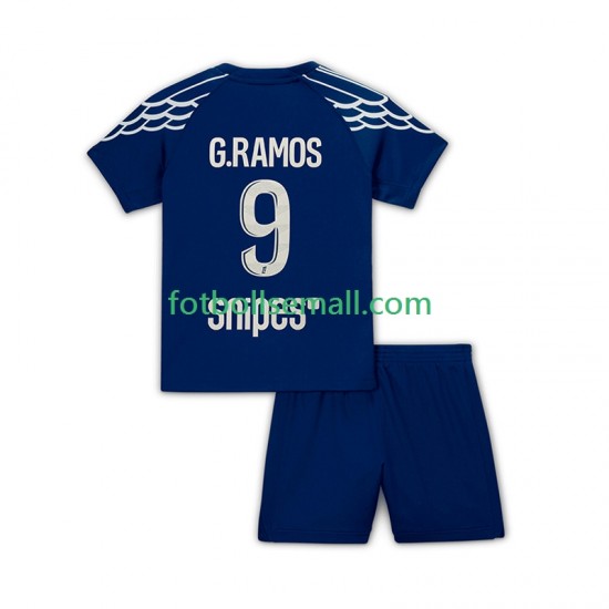 Matchtröjor Paris Saint-Germain Goncalo Ramos 9 2024-2025 Kortärmad till Barn (4:e ställ)