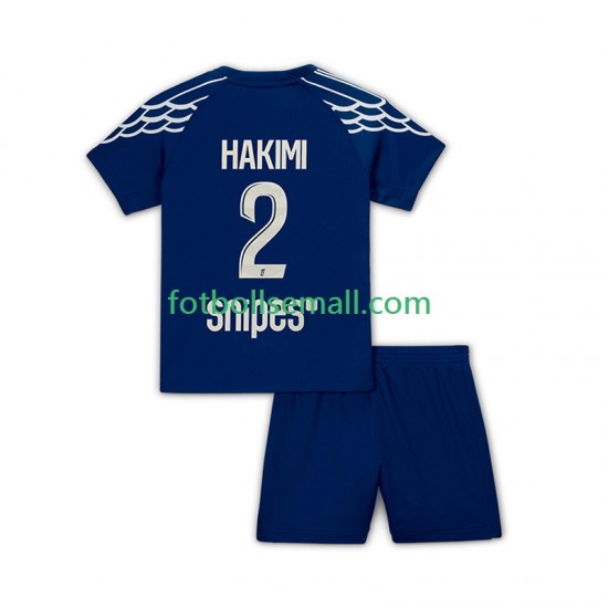 Matchtröjor Paris Saint-Germain Hakimi 2 2024-2025 Kortärmad till Barn (4:e ställ)