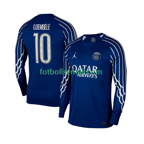 Matchtröjor Paris Saint-Germain Ousmane Dembele 10 2024-2025 Långärmad till Herr (4:e ställ)