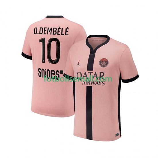 Matchtröjor Paris Saint-Germain Ousmane Dembele 10 2024-2025 Kortärmad till Herr (3:e ställ)