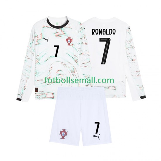 Matchtröjor Portugal Cristiano Ronaldo 7 2025 Långärmad till Barn (2:a ställ)